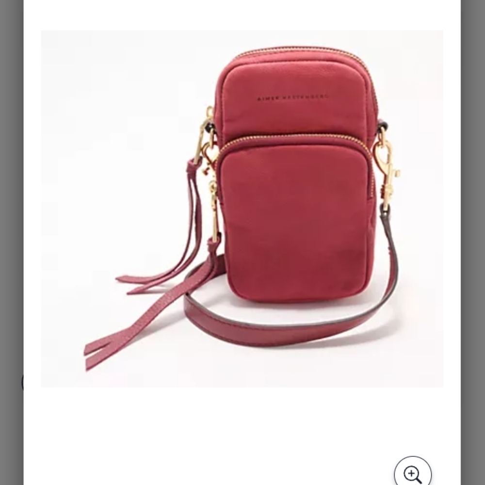 Aimee Kestenberg Red Crossbody Bag Real Leather